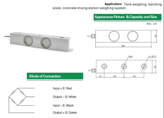 Shear beam load cell 2 ton Pressure Plate weight sensor Tank Weigh 6 ...