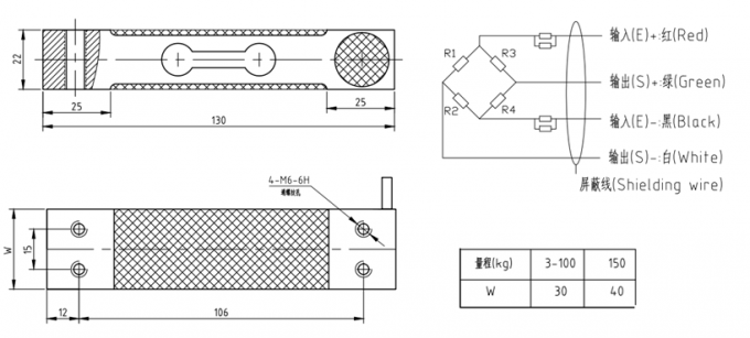 Resistive Strain Gauge Load Cell Corrosion Resistant Electronic ...