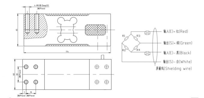 High Precision Platform Scale Aluminum Weighing Load Cell Single Point ...