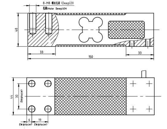 Electronic Strain Gauge Load Cell 100kg Platform Counting Scale ...