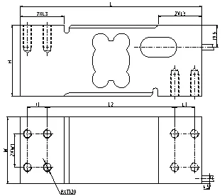 Weight Load Cell for Platform Scale 60X80cm 600kg Forklift Scale Sensor Aluminum Non-Customized 1