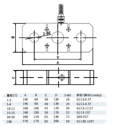 Sensor Shear Beam Load Cell 30 Ton Weighing Scales Load Cells for Industrial Applications Customized 0