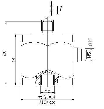 High Frequency 55kHz Quartz Pizeoelectric Force Measurement Sensor 0