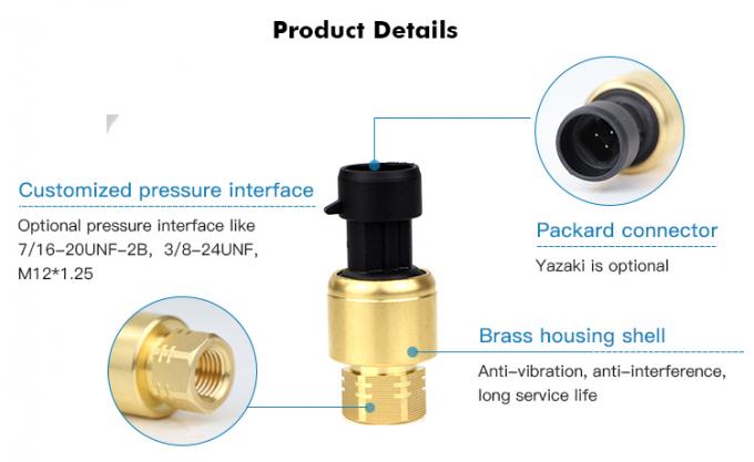 RPT233S 0~20MPa Packard Yazaki 1%FS Ceramic Pressure Sensor for HAVC System 0