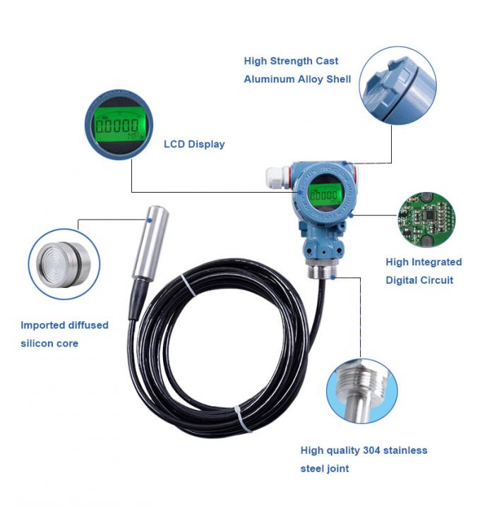 IECEE Certified Gamicos Hydrostatic Level Transmitter for Deep Well Lightweight and Precise 0